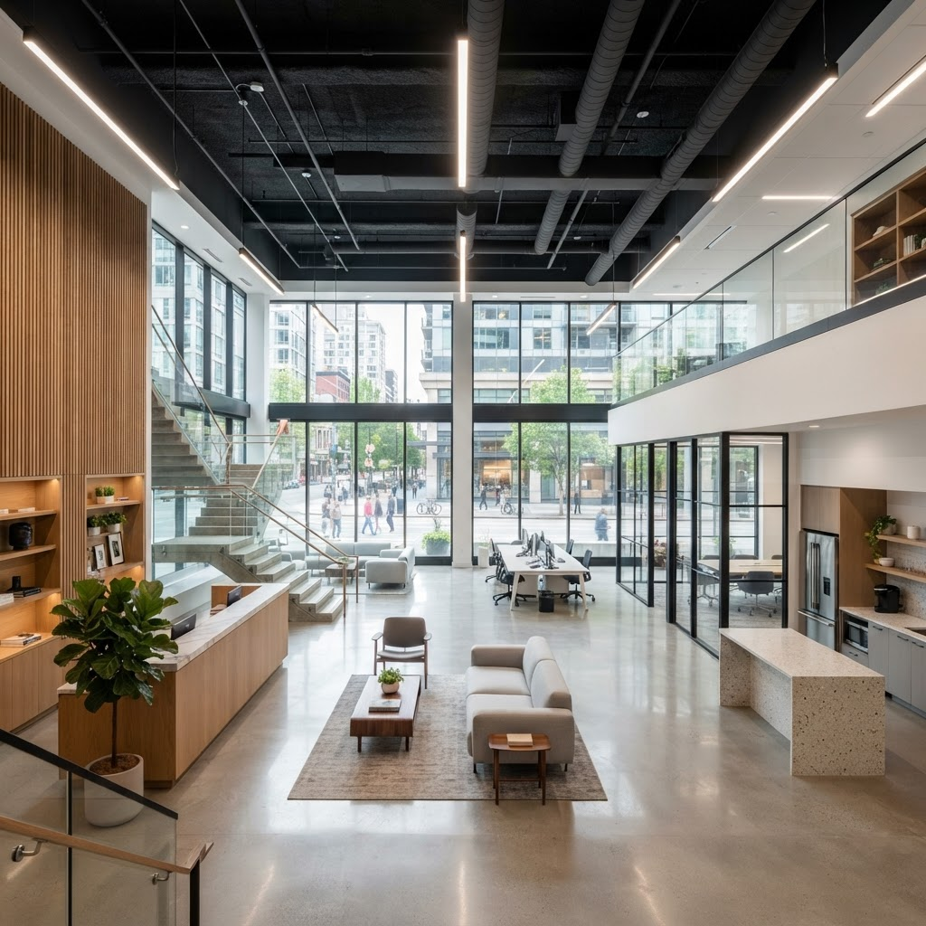 Contemporary Office Renovation detail 2